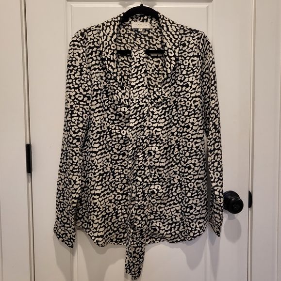 NFD Animal Print Top with Removable Tie - Picture 1 of 3